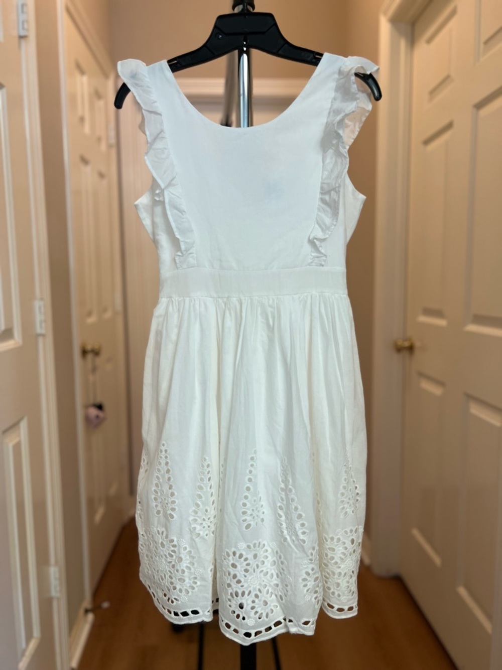 Disney White Dress with Navy Brand Tag